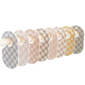 3 Sprouts Baby Closet Dividers Set of 8 - Toddler Clothes Organizer Hanger, Double-Sided Size Labels - Nursery Organization for Newborn Clothing, Infant, Boy & Girl - Checkerboard