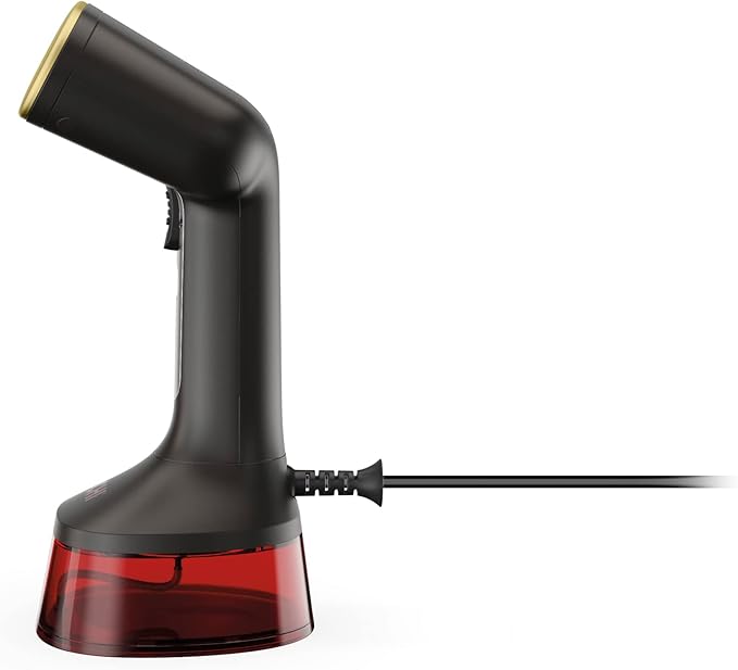 CHI Handheld Garment Steamer for Clothes, 2 Continuous Steam Modes, Full-Size 300 ml Capacity Water Tank, Ergonomic Handle, Vacation Essentials, 1600 Watts, 10’ Cord, Red (11590) (Pack of 2)