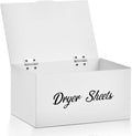 Dryer Sheet Holder for Laundry Room ,Metal Dryer Sheet Container with lid,Dryer Sheet Dispenser for Laundry Storage Organizition, Dryer Sheet Box,Fabric Sheet Holder,Laundry Detergent Sheets Dispenser