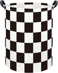 Baby Laundry Basket Kids Hamper Toy Storage Bin for Boys Room Decor Baby Nursery Hamper Gift Baskets for Bedroom Bathroom(Race Flag)