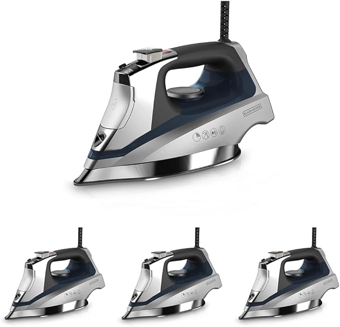 BLACK+DECKER Allure Professional Steam Iron,Blue,D3030,(Pack of 4)