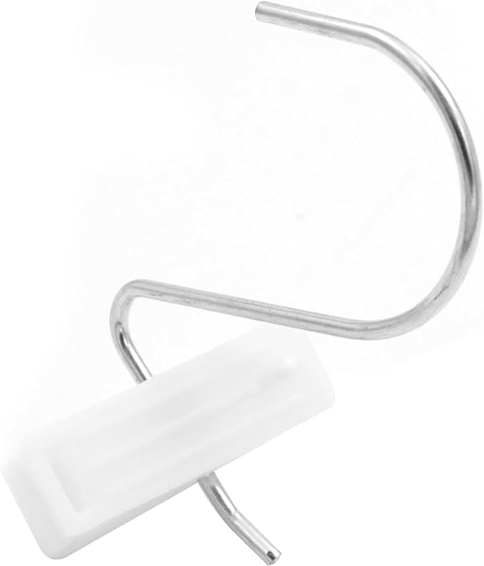 SSWBasics Hanger Clips with Silver Hook - Pack of 50 - Durable Boot Hangers for Closet with Silver Hook - Single Clip Hangers for Boots, Secure Hanging Clips Hook for Organized, Multifunctional