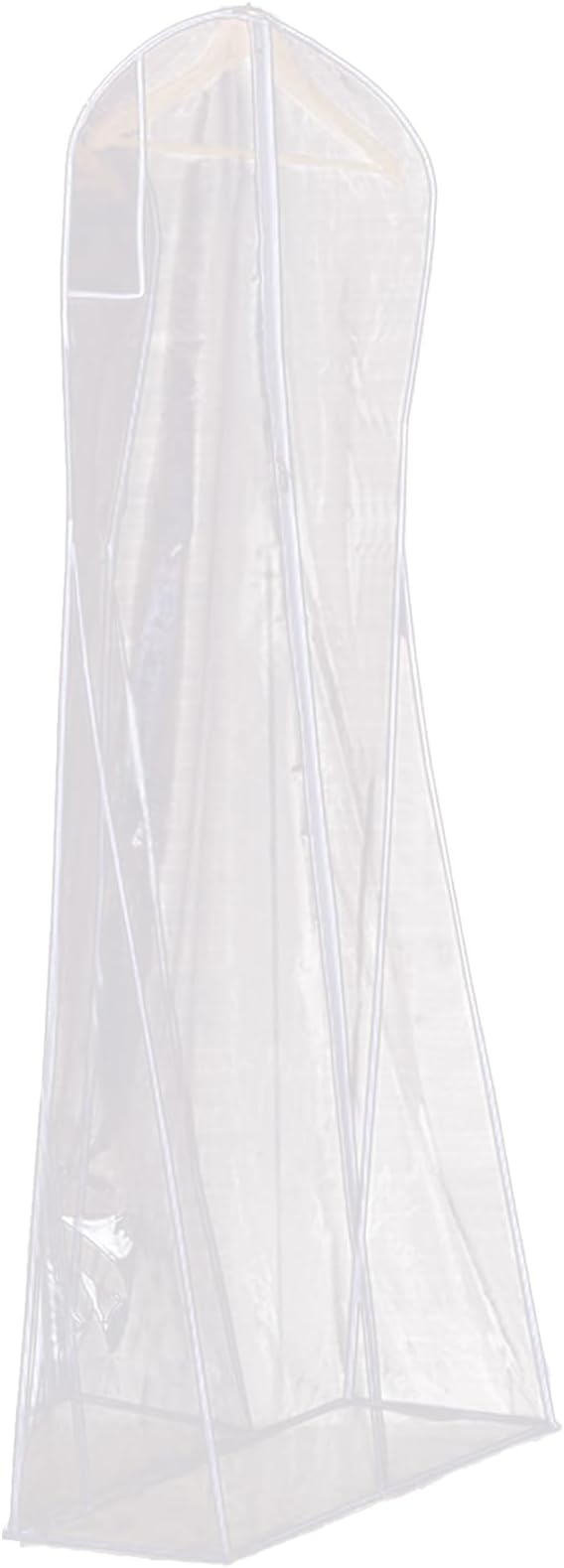 BAG WIZARD 72” Wedding Gown Dress Garment Bags with 12" Gusseted Garment Cover, Clear