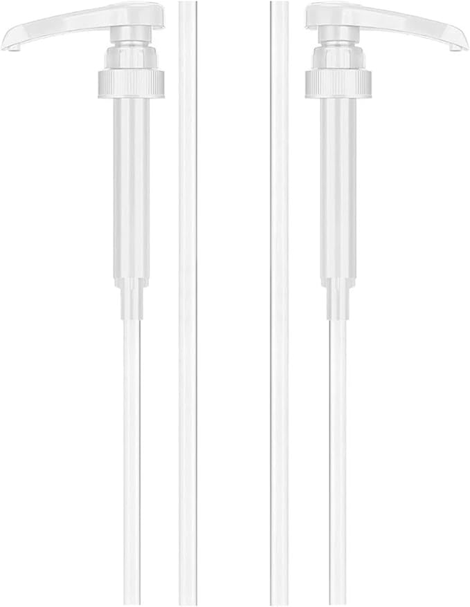 Universal Gallon Pump Dispenser for Gallon Jugs, Shampoo Pump for Conditioner Laundry Detergent Liquid, Fits 1 L / 33.8 oz Bottles, 38/400 Neck Size, 2 Pack
