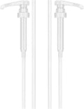 Universal Gallon Pump Dispenser for Gallon Jugs, Shampoo Pump for Conditioner Laundry Detergent Liquid, Fits 1 L / 33.8 oz Bottles, 38/400 Neck Size, 2 Pack