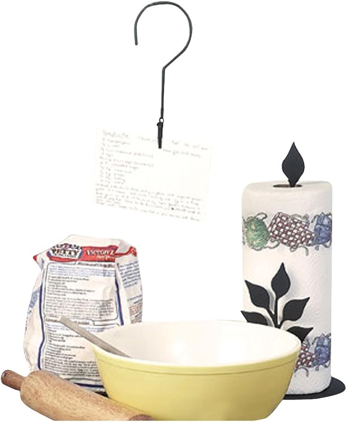 Village Wrought Iron Recipe Card Hanger Hook