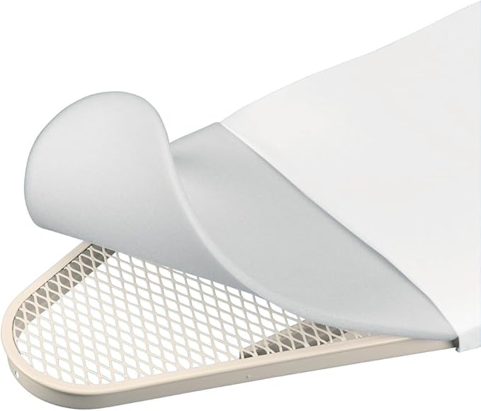 Brabantia Size C (49 x 18 inches) Replacement Ironing Board Cover with Thick Foam & Felt Padding (Metallized) Easy-Fit, 100% Cotton