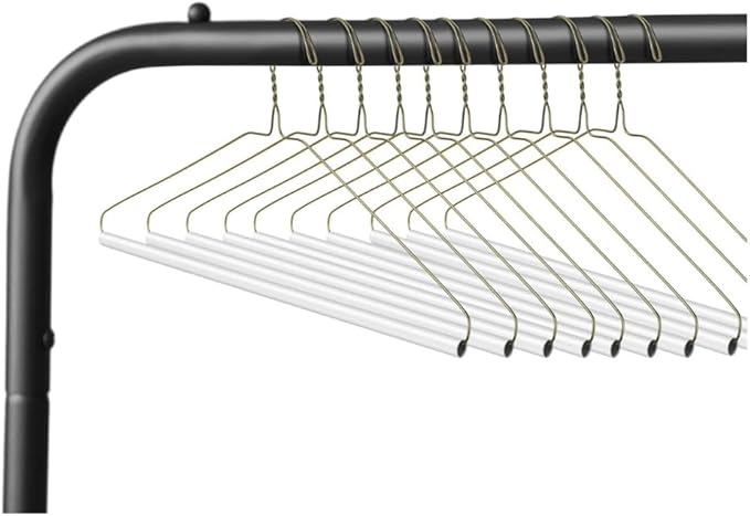Royal Dry Clean Supply | 16" Inch Strut Hanger Pants Hanger - Brown Tube for Dry Cleaners or Home, Pack of 25