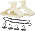 VECELO 50 Pack Plastic Hangers,Clothes Hangers with Shoulder Grooves for Closet Coat Shirts - Space Saving,Heavy Duty Hanger