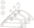 Lvifur 20 Pack Heavy Duty Hangers for Coats - Non Slip Clothes Hanger Set with Hooks - Plastic Clothes Hanger with Aromatherapy Design,Infuse Clothes with Fragrance (White)