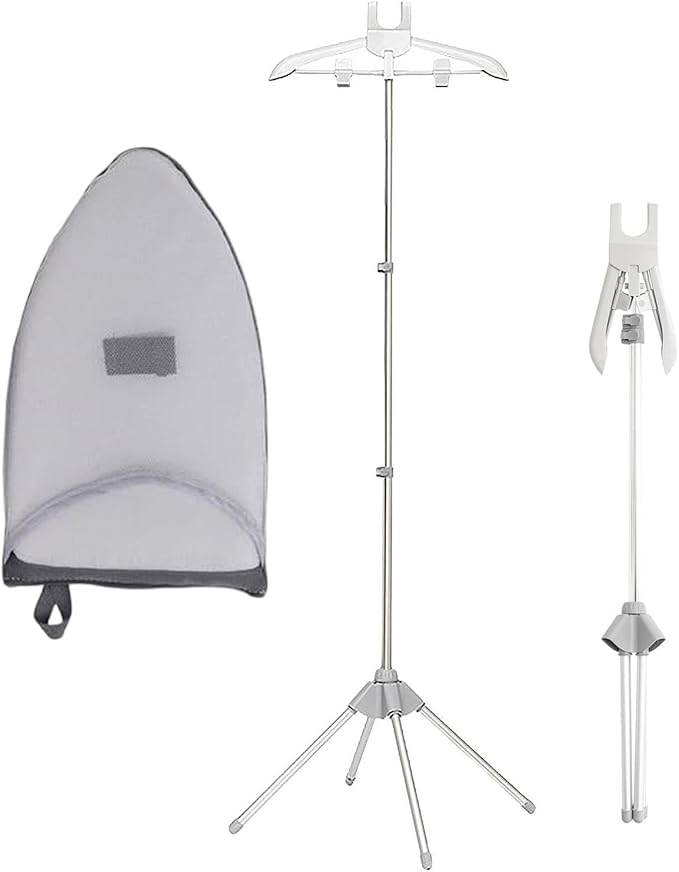Garment Steamer Stand - Fabric Steamer Ironing Holder, Aluminum Alloy Clothes Drying Rack | Handheld Clothing Steamer Stand, Foldable Garment Steaming Rack Machine Accessory for Hotels and Households