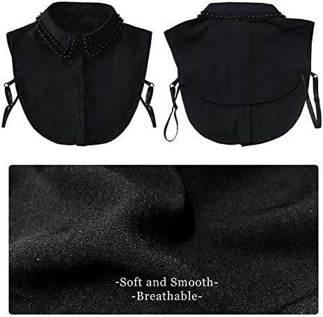 Joyci Diamond Pearl False Collar Peterpan Fake Collar Half Shirt Dickey