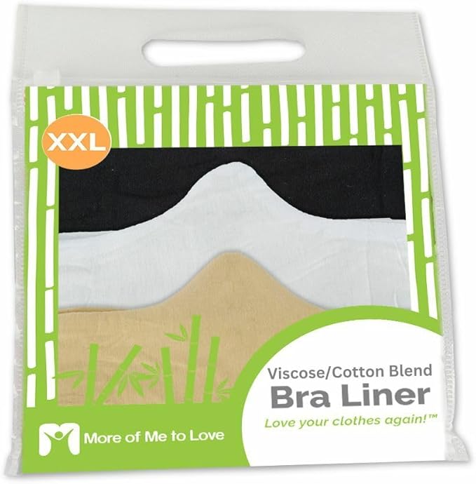 Super Soft, Sweat Wick Bra Liner, 70% Viscose & 30% Cotton, No Tags, No Seams, Size: XL