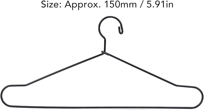 10Pcs Metal Doll Clothes Hangers, Doll Dress up Storage Clothes Organizer Rack, Doll Hangers Accessories (150mm)