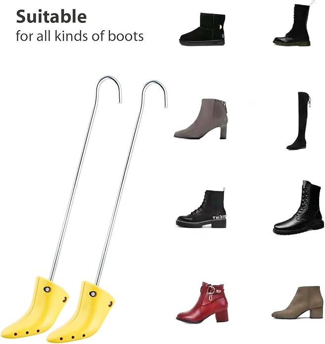 Boot Stretcher (1 Pair) - Shoe and High Heel Expander for Width of Tight Footwear - for Ladies/Men