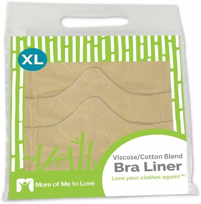 Super Soft, Sweat Wick Bra Liner, 70% Viscose & 30% Cotton, No Tags, No Seams, Size: XL