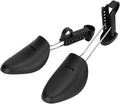 D & K Exclusives 3 Pairs Practical Adjustable Length Men Shoe Tree Shoe Stretcher Boot Holder Shaper Support for Men & Women (3inch Width) Black
