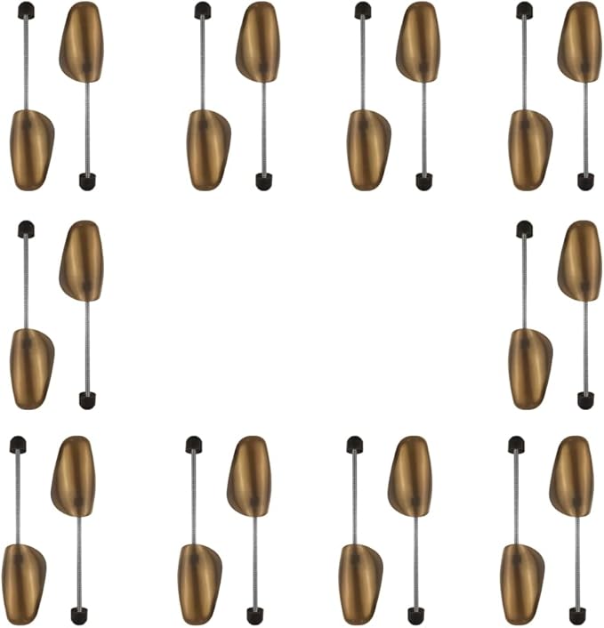 FONHERILI WAJJ 10 Pairs Practical Adjustable Length Women Shoe Tree Stretcher Holder Shaper Support(Spring Women Brown)