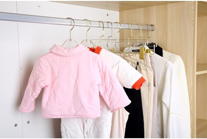 YBM Home Quality Acrylic Clear Coat Hangers Made of Clear Acrylic for a Luxurious Look and Feel for Wardrobe Closet, Clothes Hangers Organizes Closet, with Bar, Silver w/Flat Hook, 4120-1
