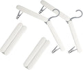 4 Pack Travel Hangers,Foldable Hangers,with Hidden Clips,Lightweight and Portable,Space Saving,Suitable for Skirts, Pants,Suits, Jackets, etc (White)