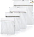 Four exquisite laundry bags, specially designed for cleaning delicate garments. They prevent the clothes from getting tangled with each other when washing bed sheets, shirts, socks and bras.