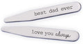 Best Dad Ever Collar Stays. Father's Day Gift for Dad from Kids. Engraved Collar Stays.
