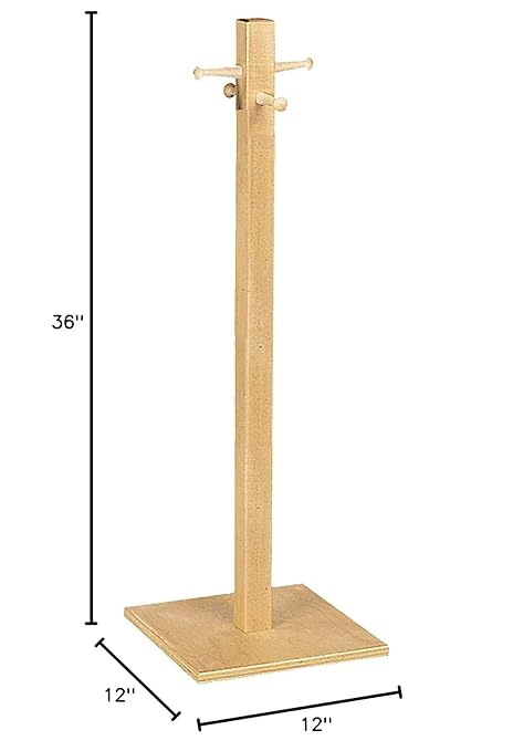 Wood Designs WD19400 Coat Tree, 36 x 12 x 12" (H x W x D)