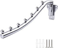 Folding Clothes Hanger Wall Mounted Stainless Steel, Wall Mounted Coat Hanger Metal, 180° Rotation Flodable Laundry Hanging Rack Cloth Hooks Closet Storage Space Saver for Closet Room Bathroom Bedroom