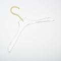 HomeCube USA Clear Acrylic Clothes Hanger with Gold Hooks – Heavy Duty Lucite Closet Organizer, Elegant & Sturdy for Shirts, Dresses, Coats, Suits & Boutique Use (5, Small 13")