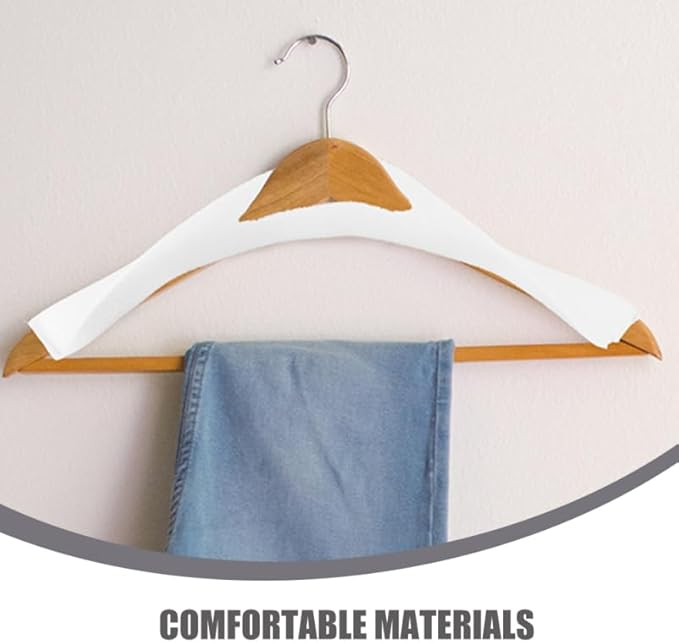 50pcs Foam Hanger Covers Shoulder Pads Non-Slip Hanger Protectors for Suit Dress Clips for Pants Organizer Cover