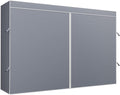 VIPEK Cover ONLY for V40 Plus/V50 Garment Rack, Dustproof Oxford Fabric Clothing Rack Cover with Zipper & Straps, 90.9" L X 17.3" W X 74.4" H, Grey