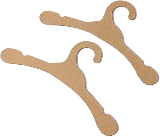 Cardboard Hangers, Environmentally Friendly Cardboard Hangers Baby, 32 Pieces of Baby Hangers, Durable, Wooden Baby Hangers Suitable for Baby Clothes Drying Storage