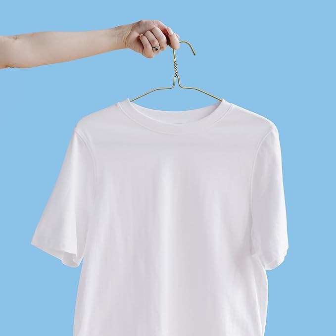 120 Pcs 16" Wire Hangers Bulk Metal Wire Hangers for Clothes Dry Cleaner Hanger for Coat (Bronze)