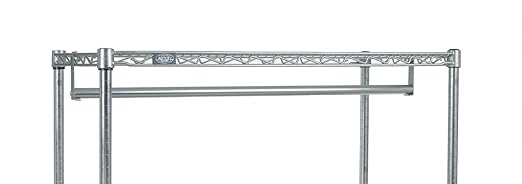 Nexel Coat Rack Rod Kit, 60"W, Chrome Finish