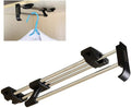 Heavy Duty Retractable Closet Pull Out Rod, Wardrobe Clothes Hanger Rail and Towel Holder, Space-Saving Pull Out Rod (Polished, 30cm / 11.8 Inches)