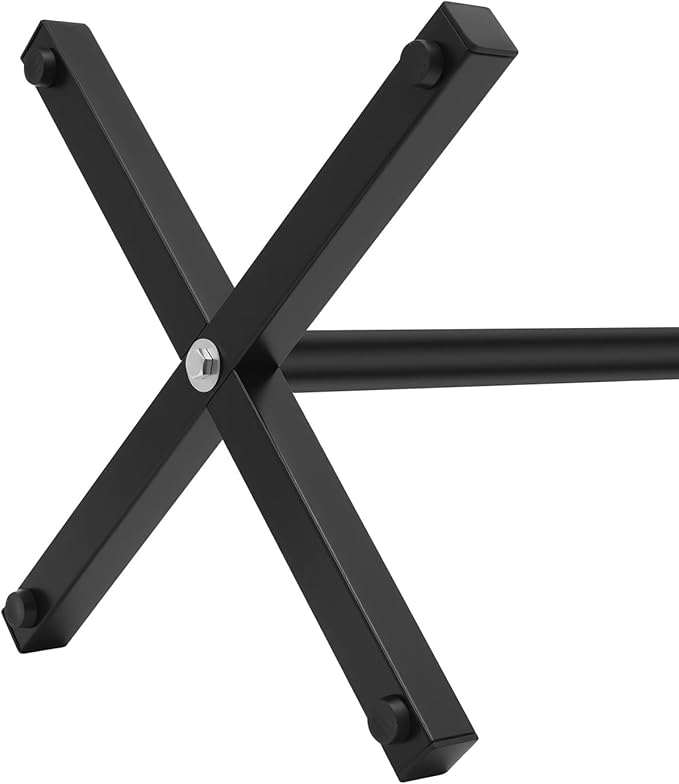 70"Coat Rack freestanding Stand Bamboo Wooden with 7 Hooks, Tree Standing Coat Jackets Hanger Easy Assembly Hallway Mounted Corner Parlor Office Floor Stand for Clothes Nature (Style 2., Black)