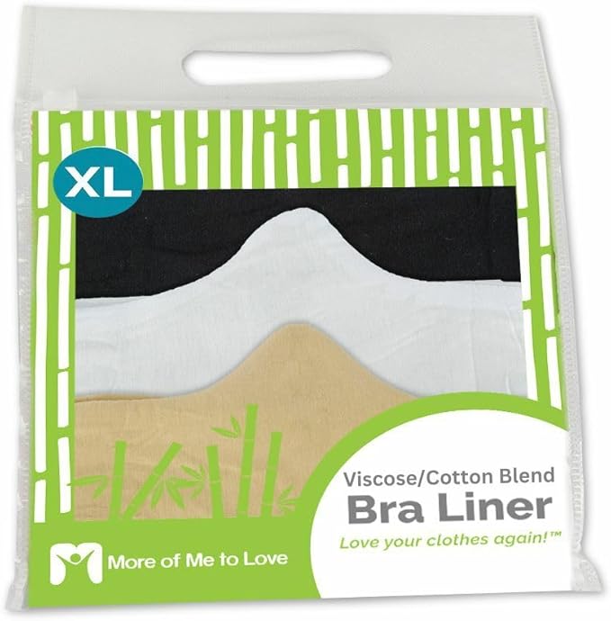 Super Soft, Sweat Wick Bra Liner, 70% Viscose & 30% Cotton, No Tags, No Seams, Size: XL