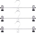 Tosnail 15 Pack Stackable Skirt Pants Clothes Hangers with Non-Slip Clips, Add-On Hangers, Cascading Hangers Space Saving Closet Organizer