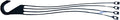 Replacement 4 Strand Plastic Hangers for 12" Hanging Baskets - Set of 5 (Slate Blue)
