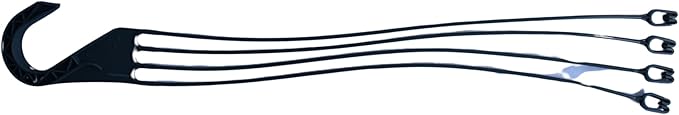 Replacement 4 Strand Plastic Hangers for 12" Hanging Baskets - Set of 5 (Slate Blue)