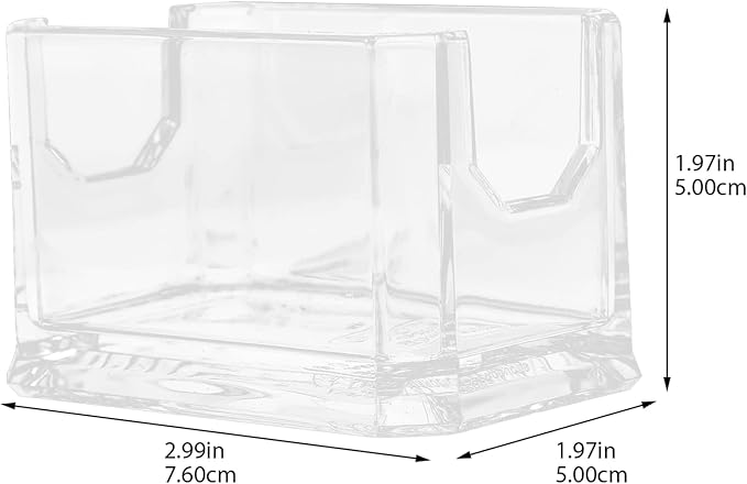 Dryer Sheet Holder Coffee Station Organizer Clear Tea Bag Box Coffee Bar Case Acrylic Sugar Holder Sugar Bag for Home Restaurant Hotel Cosmetics Organizer