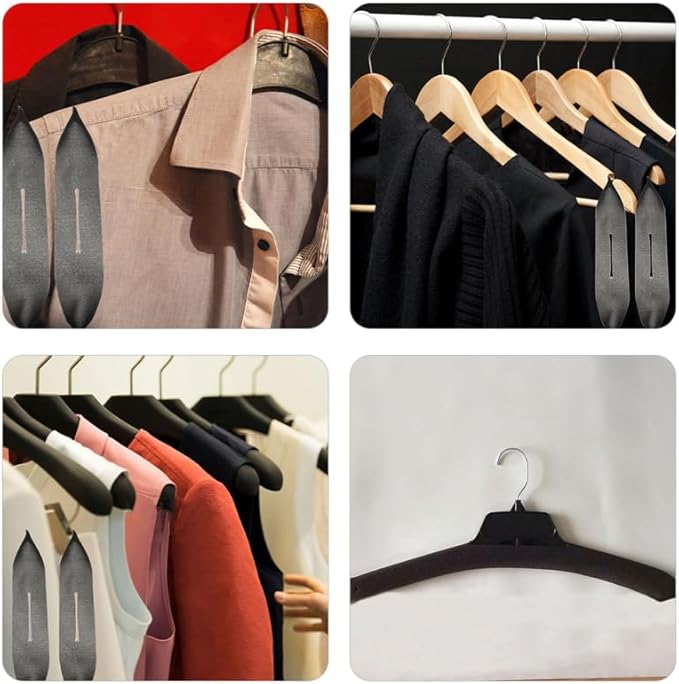 50Pcs Anti-Skid Sponge Hanger Covers Soft Protective Sleeve for Clothes Hangers Preventing Slips and Scratches Ideal for Suits and Garments