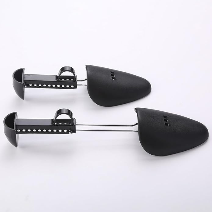 1 Pairs Plastic Shoe Tree Practical Adjustable Length Men Shoe Tree Stretcher Lightweight Shoe Tree Black Boot Shaper For Men