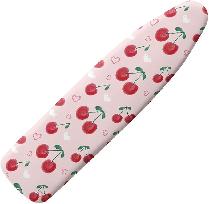 Cherry Ironing Board Cover Thick Table Top Ironing Board Cover Easy to Install Soft Ironing Board Protector Extra Wide Ironing Pad 54x15 inches