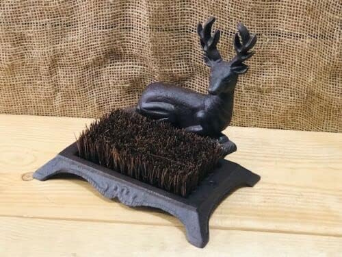 Cast Iron Deer Boot Brush Scraper Made with Cast Iron