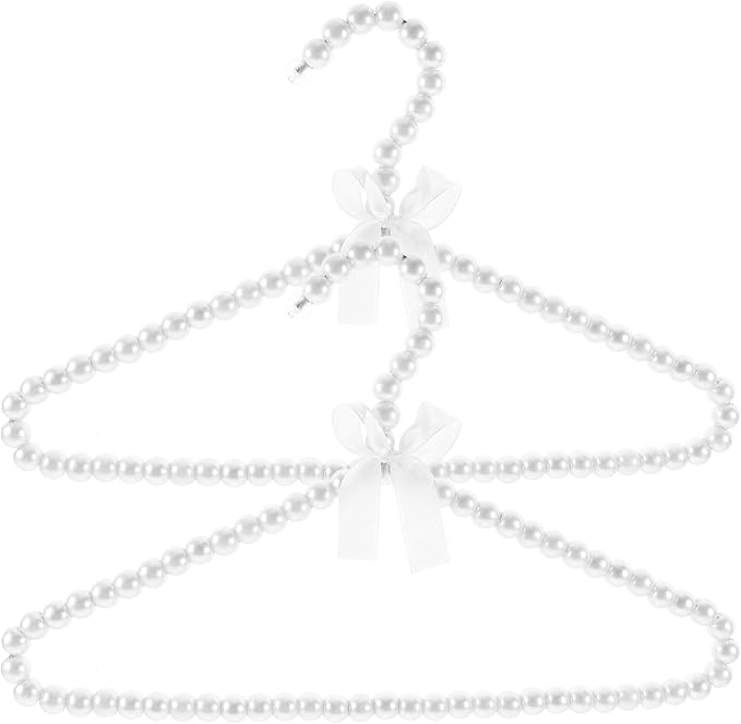 Cabilock Pearl Baby Hangers Mini Kids Clothes Rack Non-Slip Toddler Clothes Hanger for Nursery Closet Organization Space-Saving