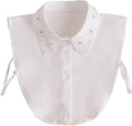 YAKEF Lady Half-Shirt Blouse Detachable Lace Chiffon Fake Collars Dicky Collar Faux Collar