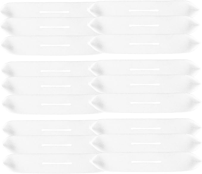 DOITOOL 100 Pcs Hanger Sponge Hangers Covers Garment Protection Strips Clothes Hanger Grip Wall Hangers for Clothes Clothing Hanger Protector White Foam Strip Non-Slip