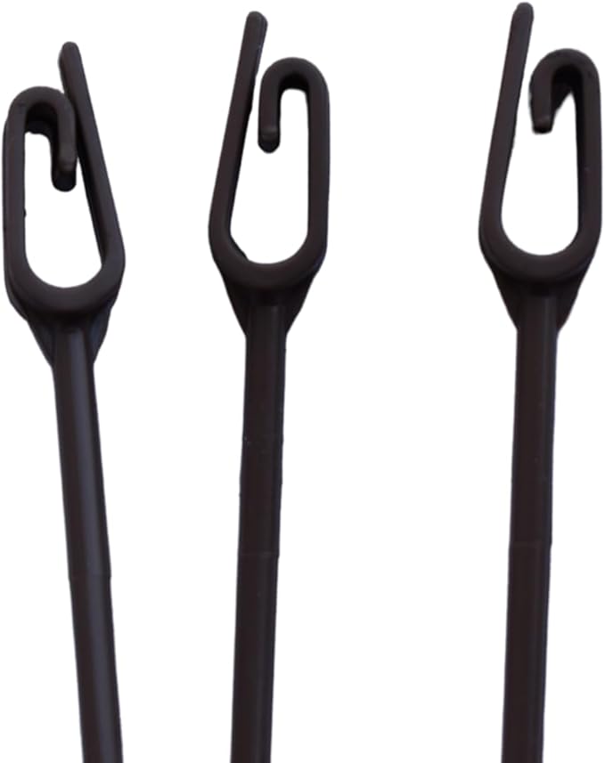 Replacement 3 Strand Plastic Hangers for 10" Hanging Baskets - Set of 5 (Brown)