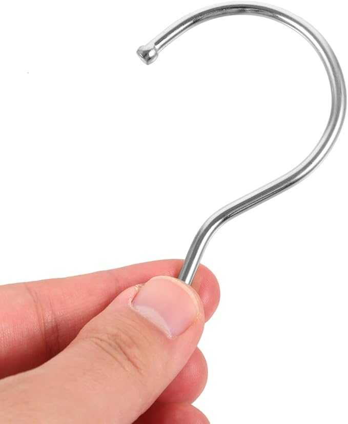 GLEAVI DIY Hanger Hooks 10pcs Heavy Duty Screw-in Hooks Home Clothing Hanger Accessories Smooth Surface No Scratch